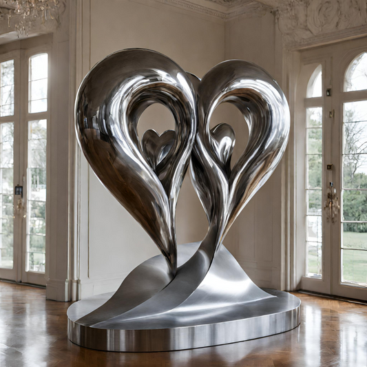 ArtZ® Stainless Steel Abstract Heart Sculpture
