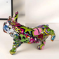 ArtZ® French Bulldog Doing Number One Graffiti Painted Sculpture