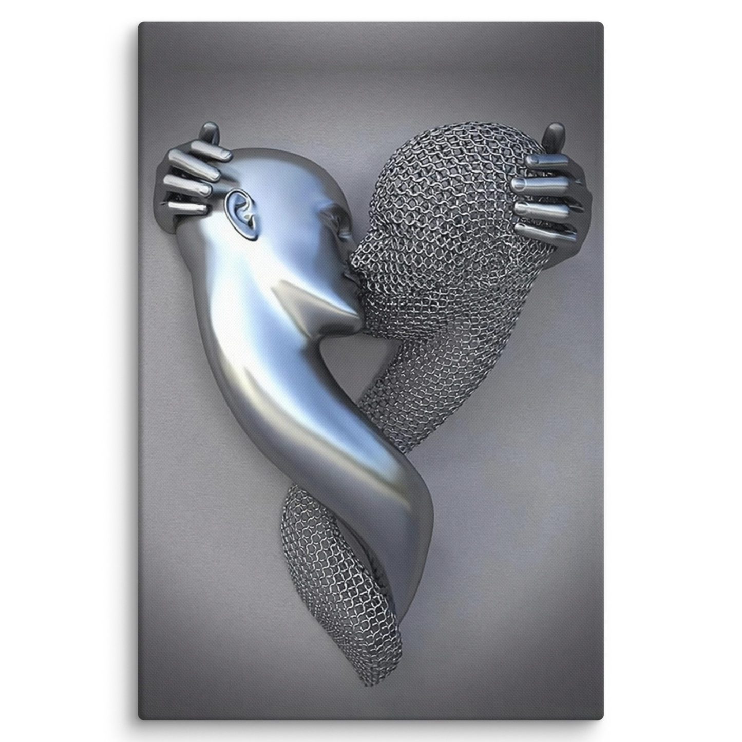 ArtZ® Emotions Canvas Paintings Wall Art Kiss 12 inch by 16 inch (30x40cm)