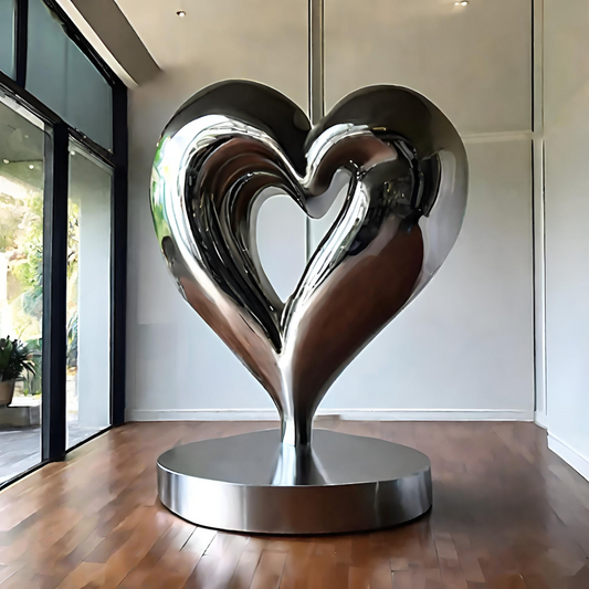 ArtZ® Stainless Steel Heart Sculpture