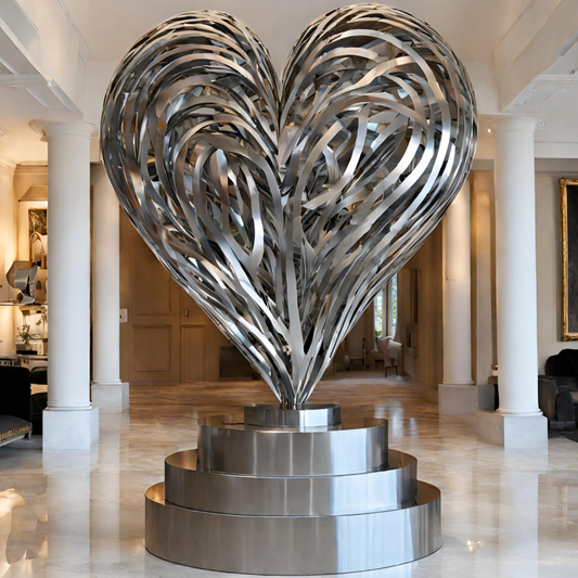 ArtZ® Stainless Steel Stairway To Love Sculpture