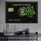 ArtZ® Black Cards Matter Painting Wall Art