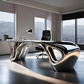OSO Stainless Steel Flow Office Desk Stainless Steel Office Desk