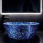 Rossella Fiorillo Ceramic Texture RF Luxury Line Model W1 Texture Blue RF Sink