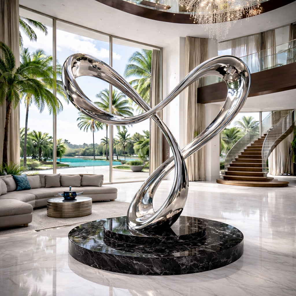 OSOステンレススチール製無重力彫刻 – ArtZMiami