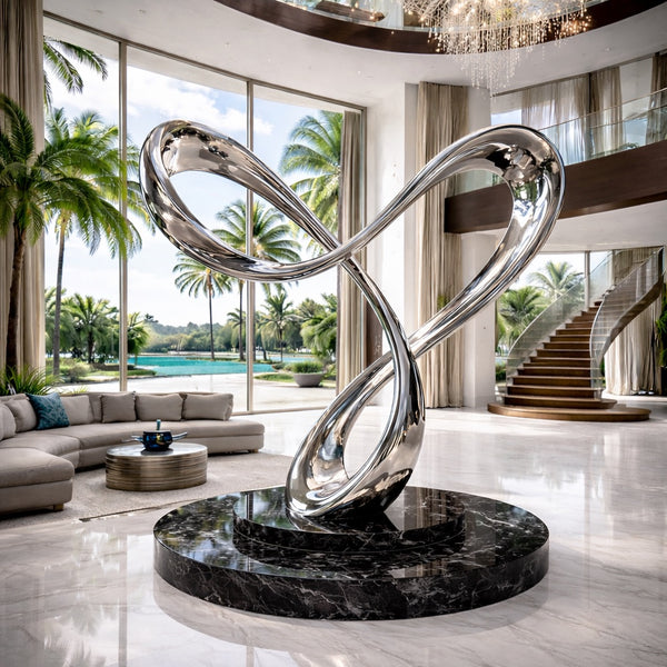 OSOステンレススチール製無重力彫刻 – ArtZMiami