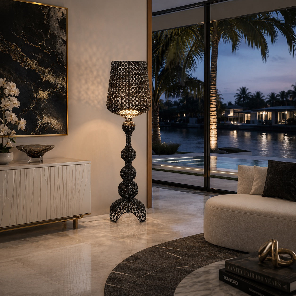 ArtZ® Elysian Filigree Floor and Table Lamps