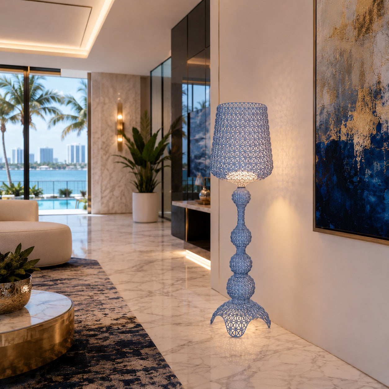 ArtZ® Elysian Filigree Floor and Table Lamps