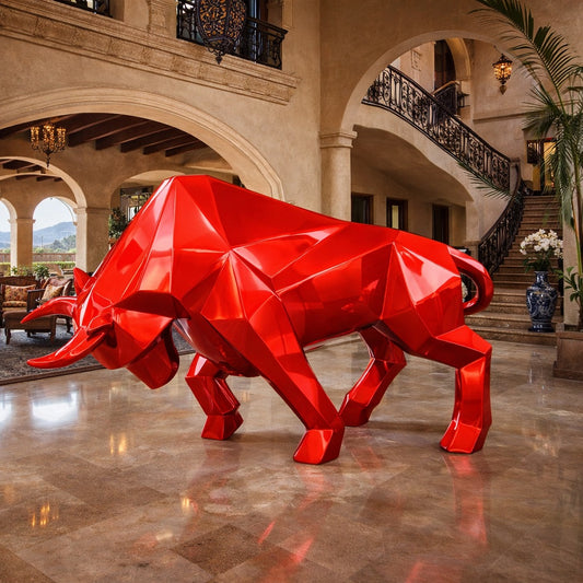 OSO Stainless Steel Apex Bull Sculpture