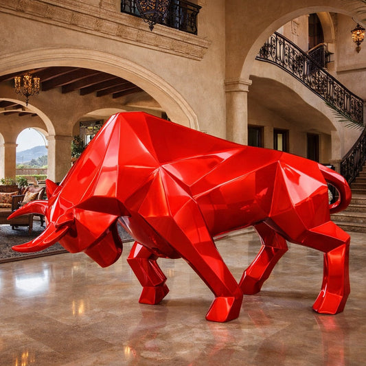 OSO Stainless Steel Apex Bull Sculpture