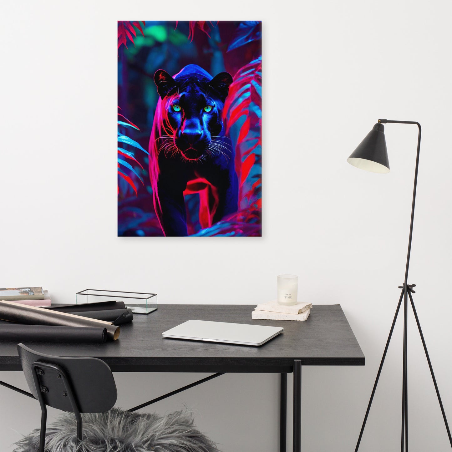 ArtZ® Black Panther Stare Down Painting