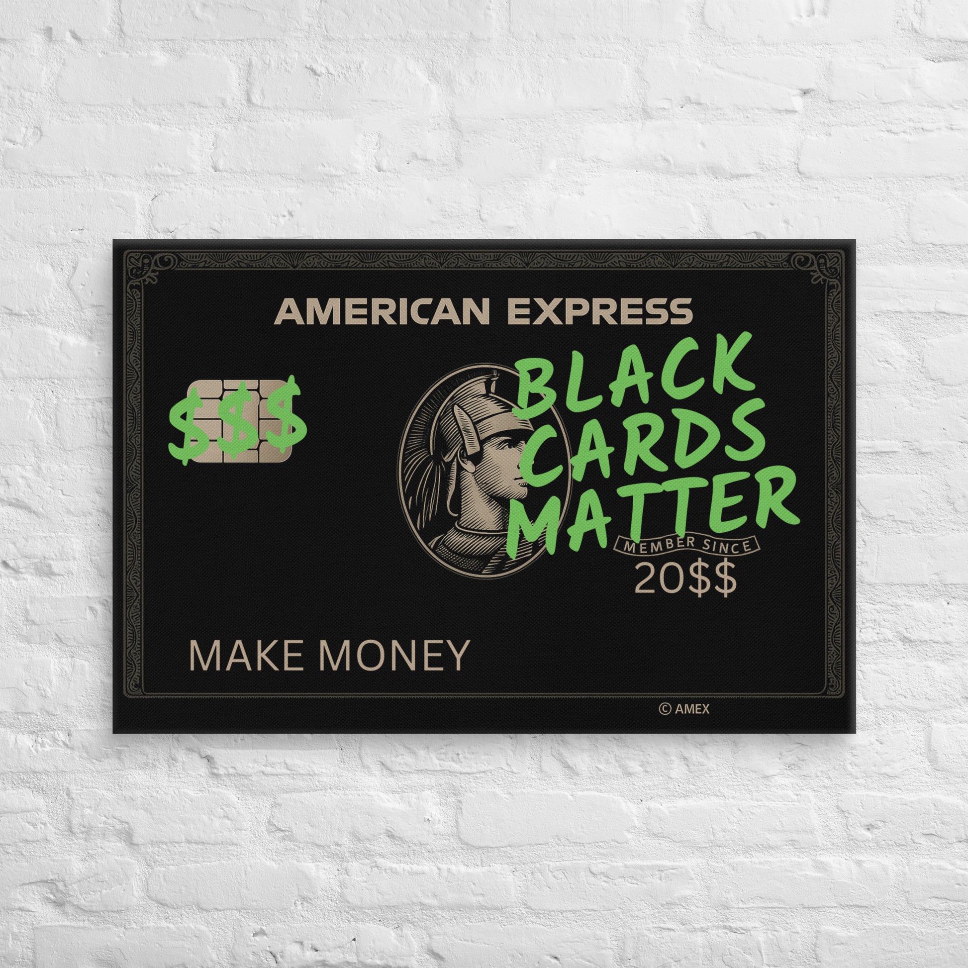 ArtZ® Black Cards Matter Painting Wall Art