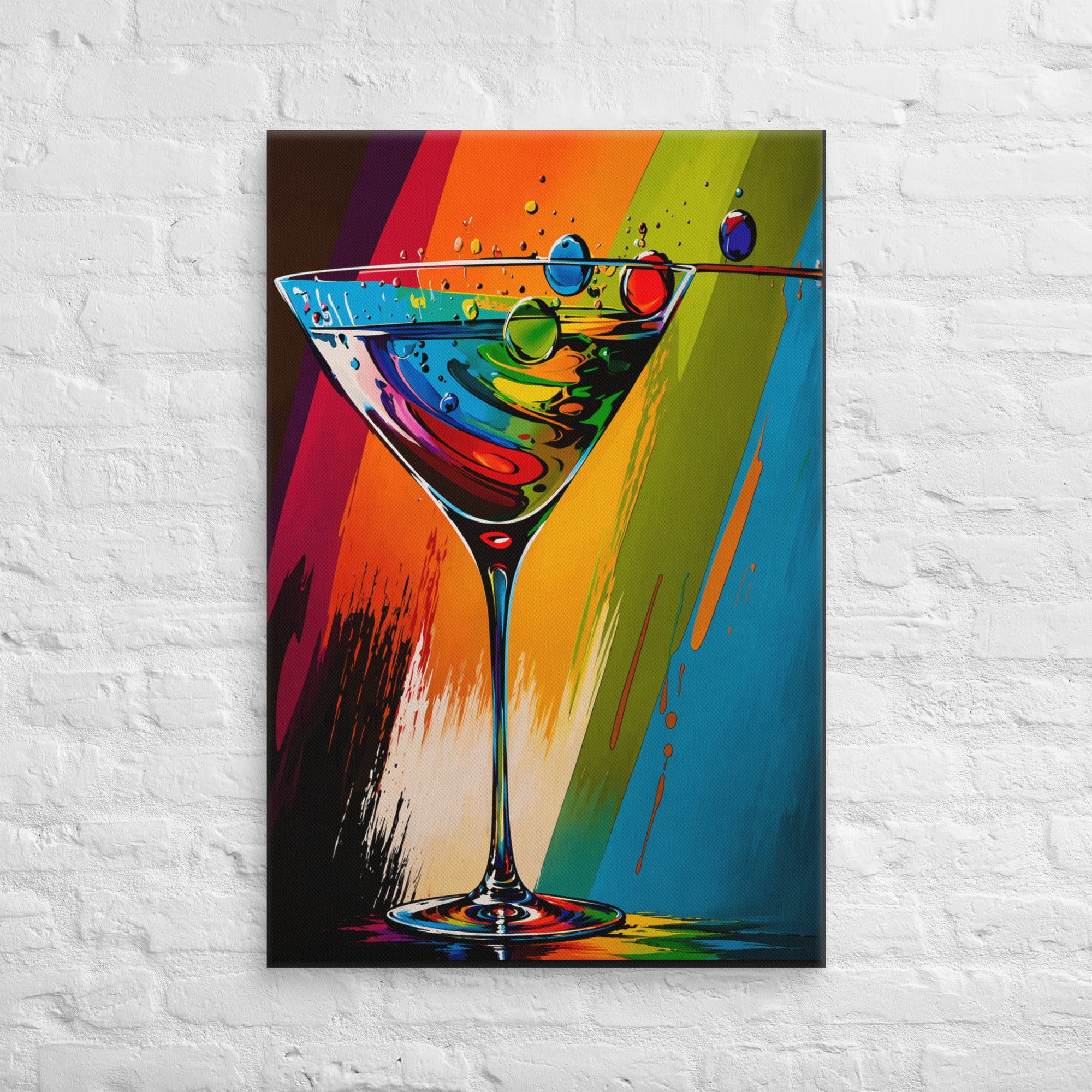 ArtZ® Chromatic Indulgence Martini Painting – ArtZMiami