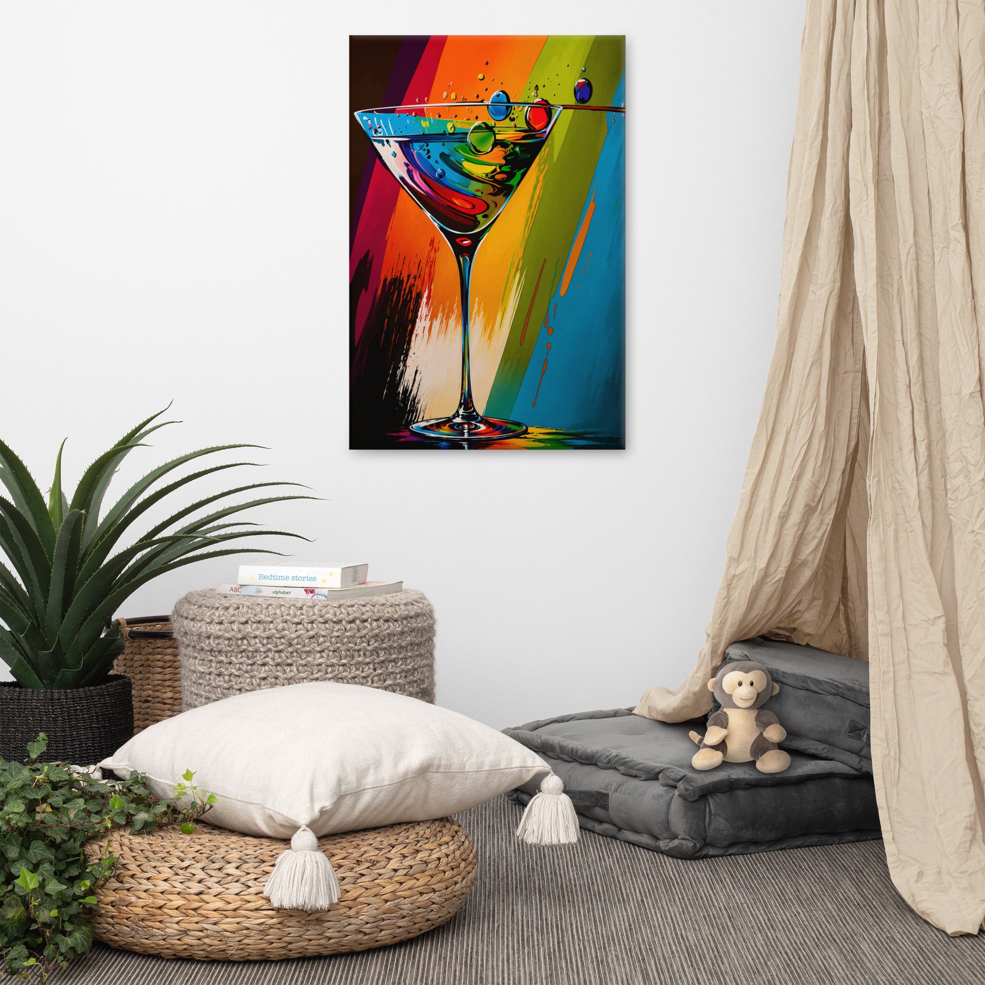 ArtZ® Chromatic Indulgence Martini Painting – ArtZMiami