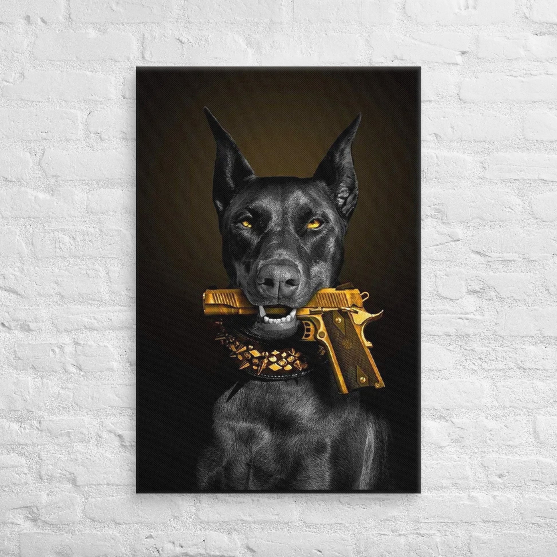 ArtZ® Don't Mess With Doberman Painting Wall Art