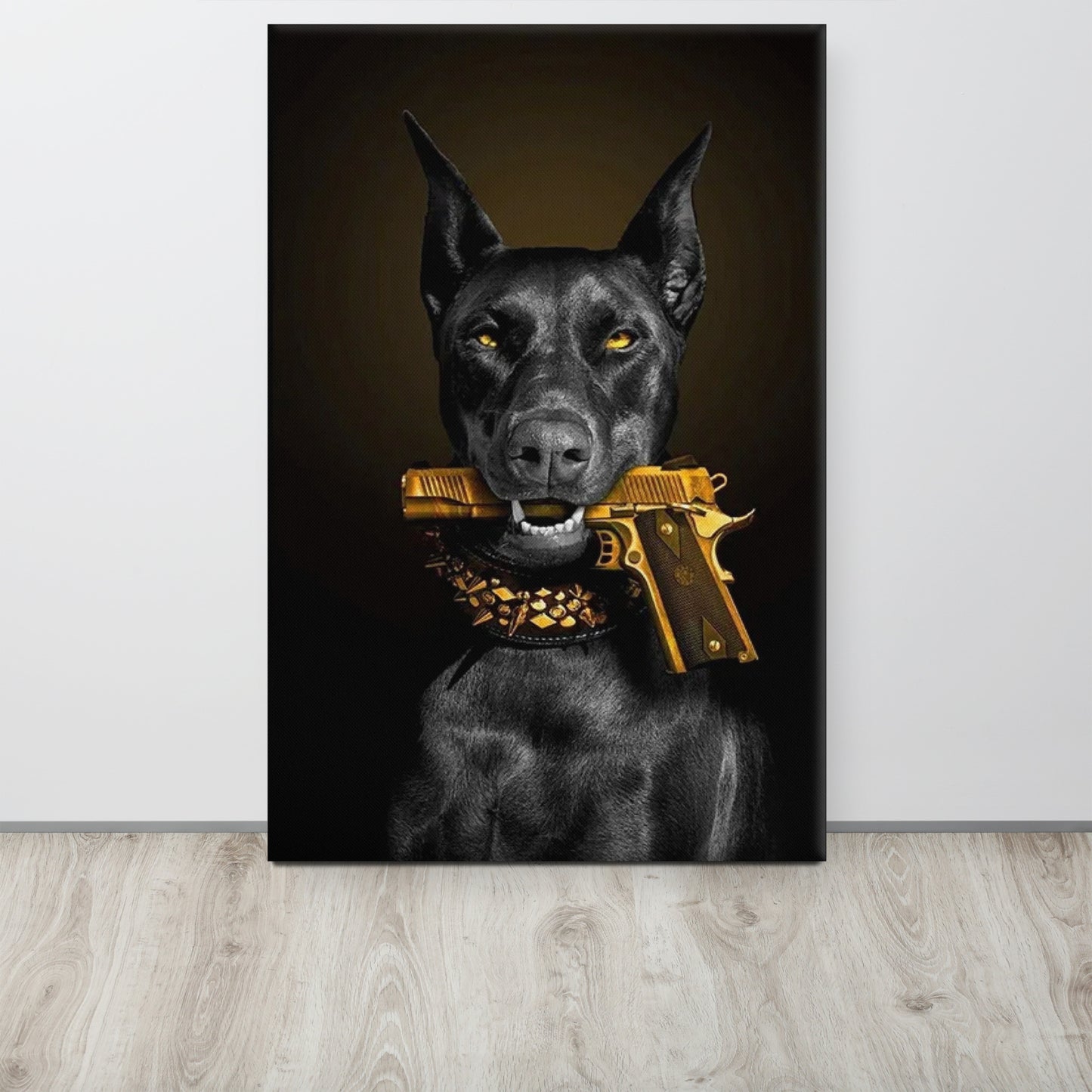 ArtZ® Don't Mess With Doberman Painting Wall Art