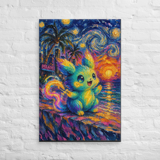 ArtZ® Neon Reverie Miami Nights Painting