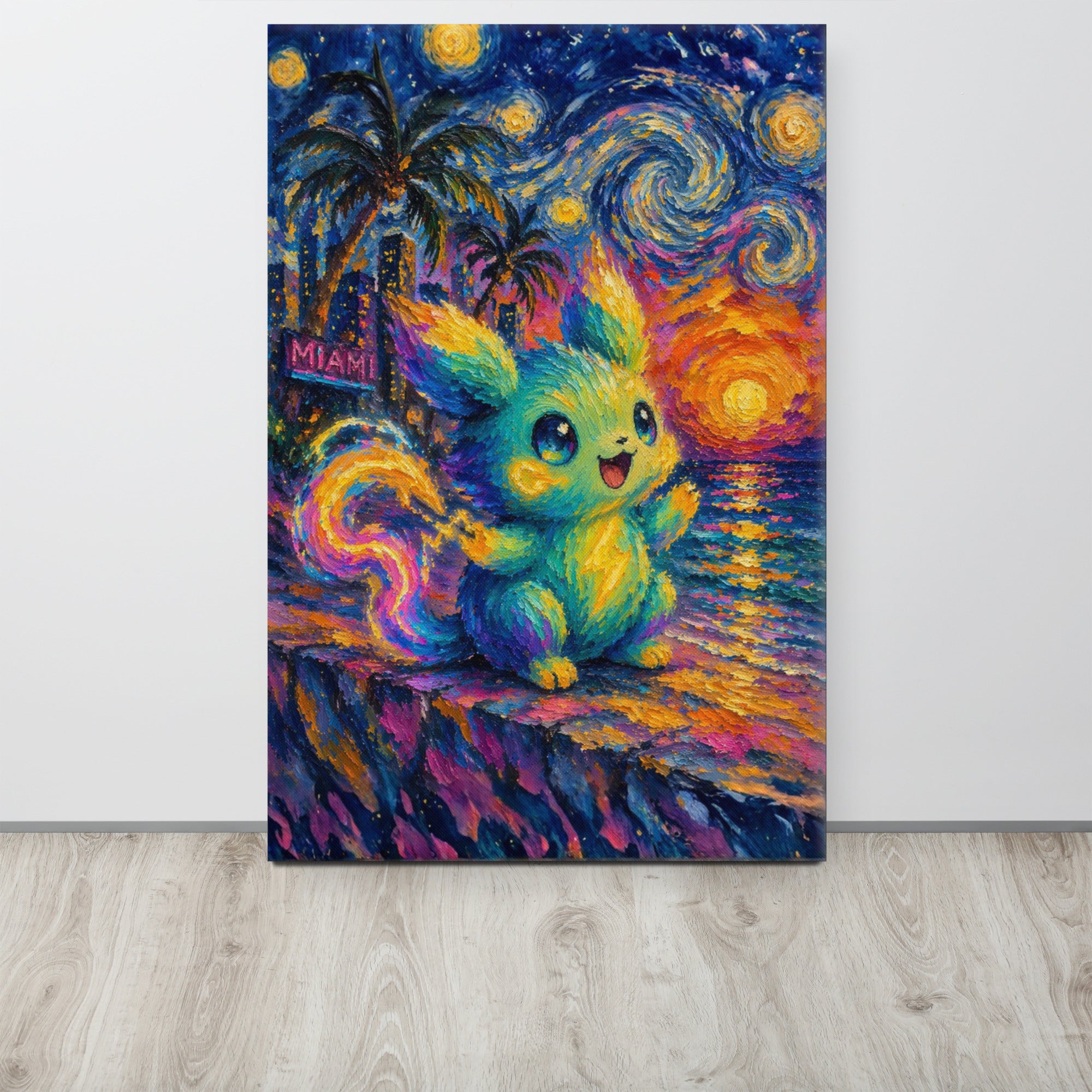 ArtZ® Neon Reverie Miami Nights Painting – ArtZMiami
