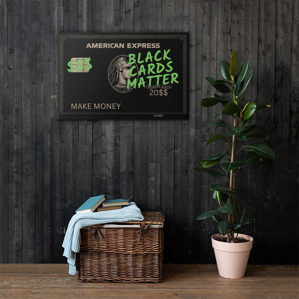 ArtZ® Black Cards Matter Painting Wall Art