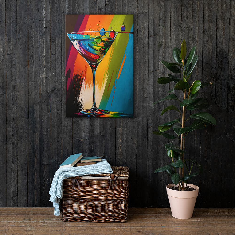 ArtZ® Chromatic Indulgence Martini Painting Wall Art