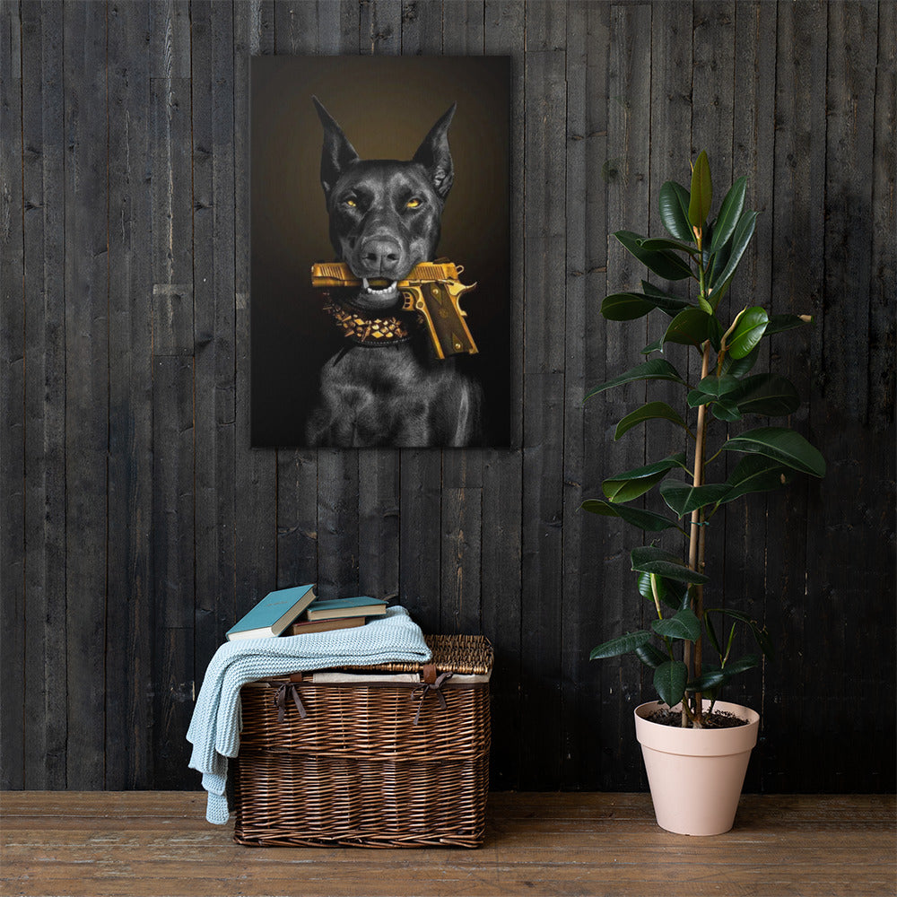 ArtZ® Don't Mess With Doberman Painting Wall Art