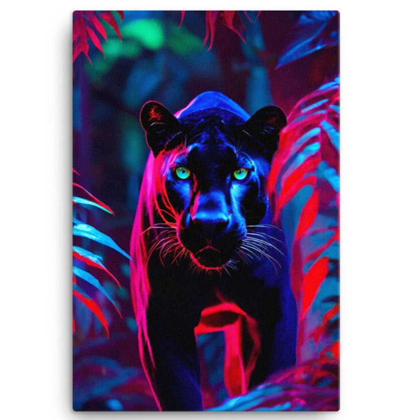 ArtZ® Black Panther Stare Down Painting