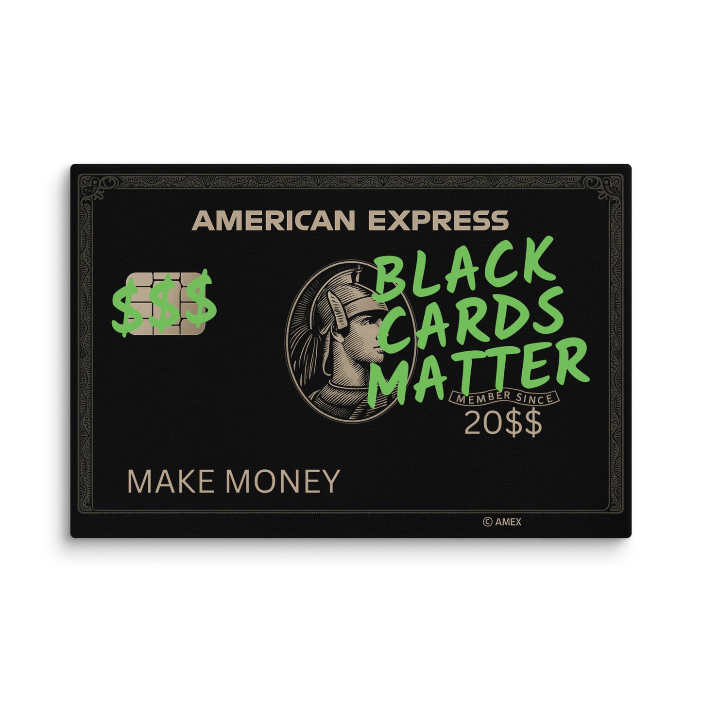 ArtZ® Black Cards Matter Painting Wall Art 18 inch by 12 inch (46 x 30 cm)