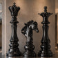 OSO Stainless Steel Sovereign Strategy Collection Stainless Steel Sovereign Strategy Chess Sculptures Collection