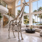 OSO Stainless Steel Sovereign Reach Sculpture Stainless Steel Giraffe Sculpture