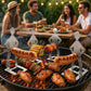 ArtZ® Spitting Cobra Decanter Spitting Cobra Decanter ArtZ® Spitting Cobra Stainless Steel BBQ Sausage Holders; Set of 4