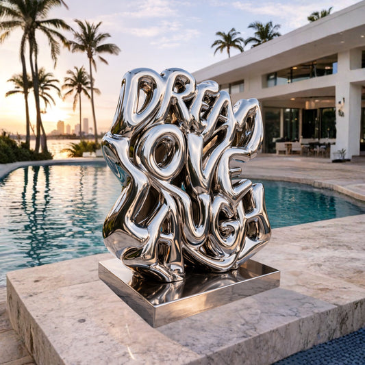 OSO Stainless Steel Luxe Mantra Sculpture