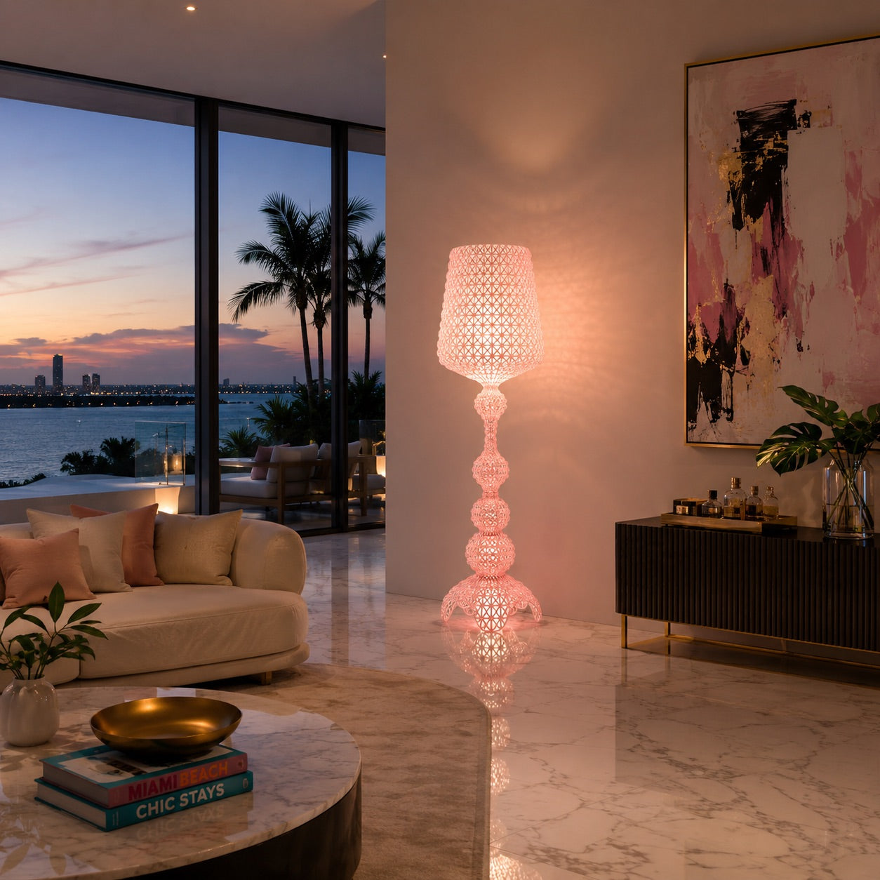 ArtZ® Elysian Filigree Floor and Table Lamps