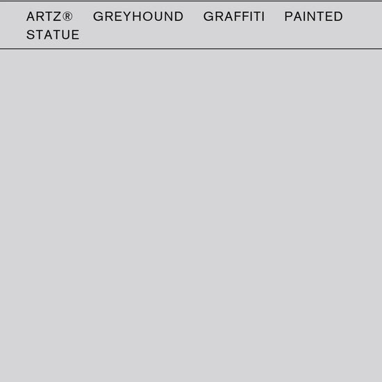 ArtZ® Greyhound Graffiti Painted Statue Graffiti Dog Sculptures