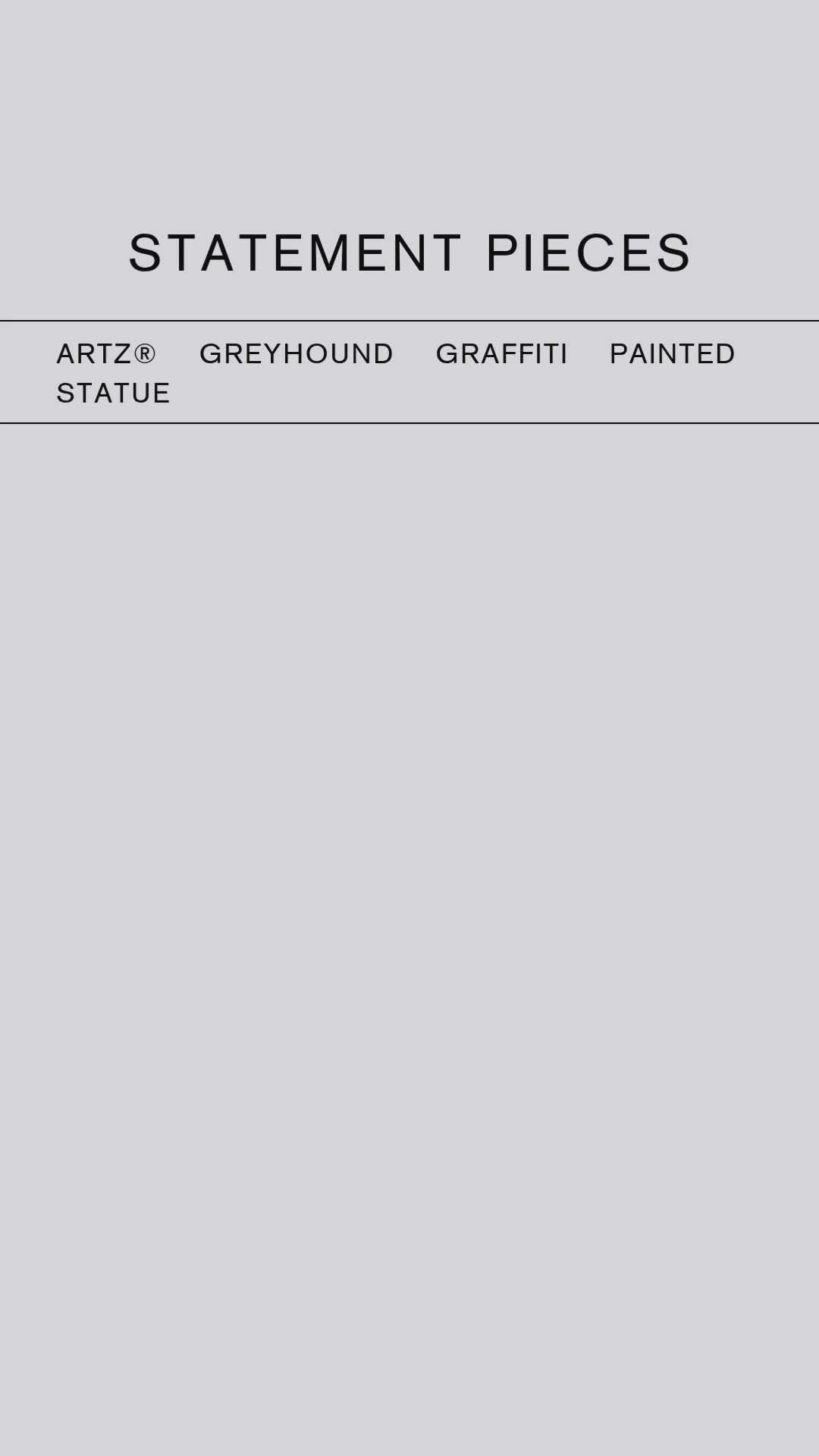 ArtZ® Greyhound Graffiti Painted Statue Graffiti Dog Sculptures