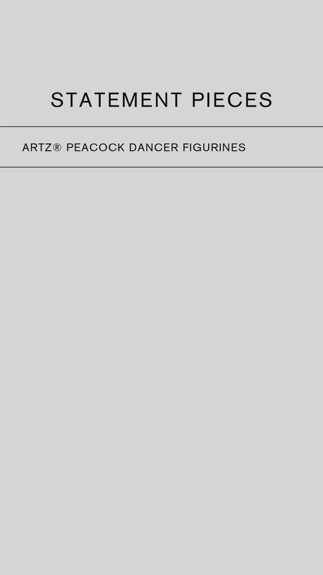ArtZ® Peacock Dancer Figurines Sculptures