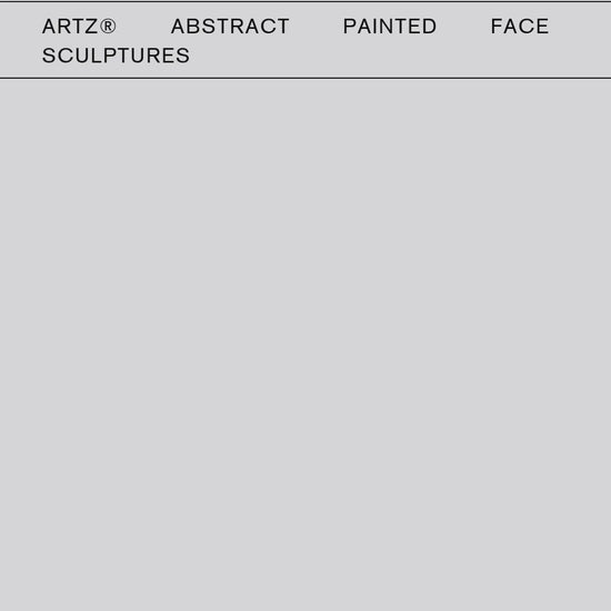 ArtZ® Abstract Painted Face Sculptures Sculptures