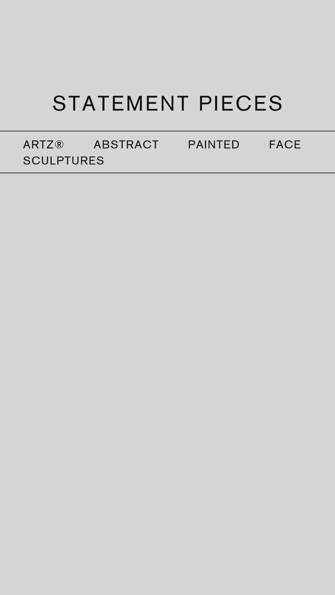ArtZ® Abstract Painted Face Sculptures Sculptures