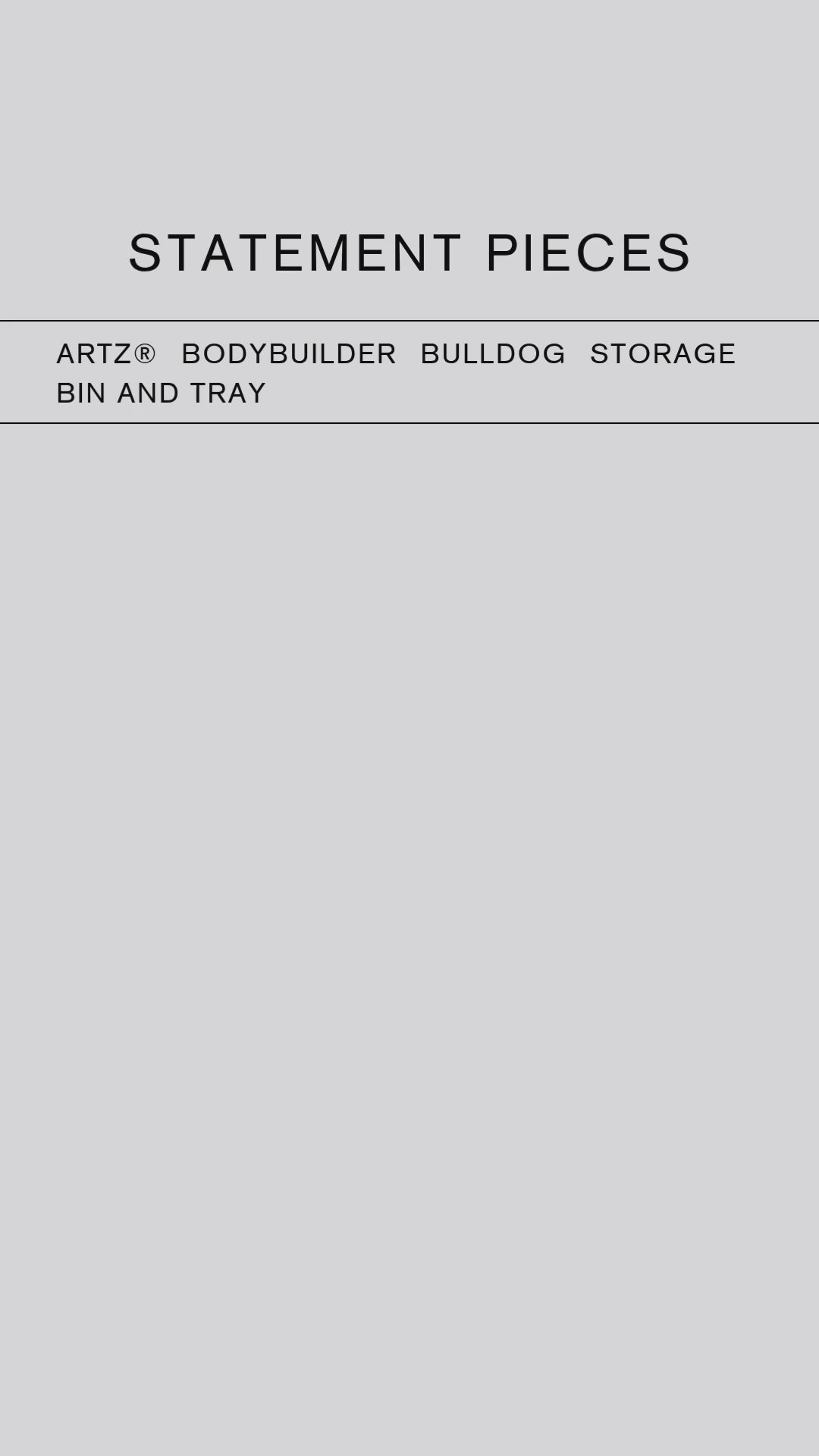 ArtZ® Bodybuilder Bulldog Storage Bin And Tray Bull Dog Storage Bin And Tray Sculptures