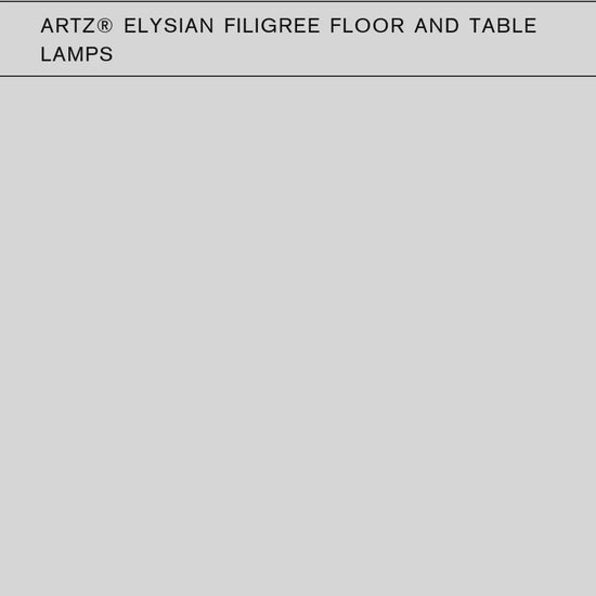 ArtZ® Elysian Filigree Floor and Table Lamps Lamps
