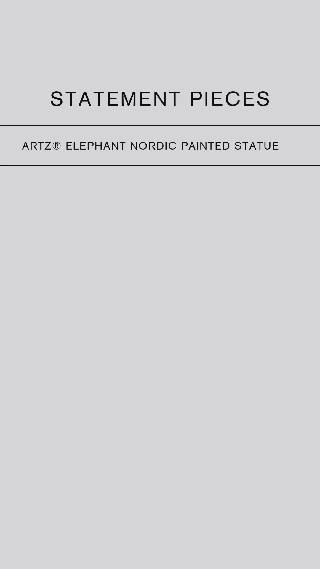 ArtZ® Elephant Nordic Painted Statue Sculptures