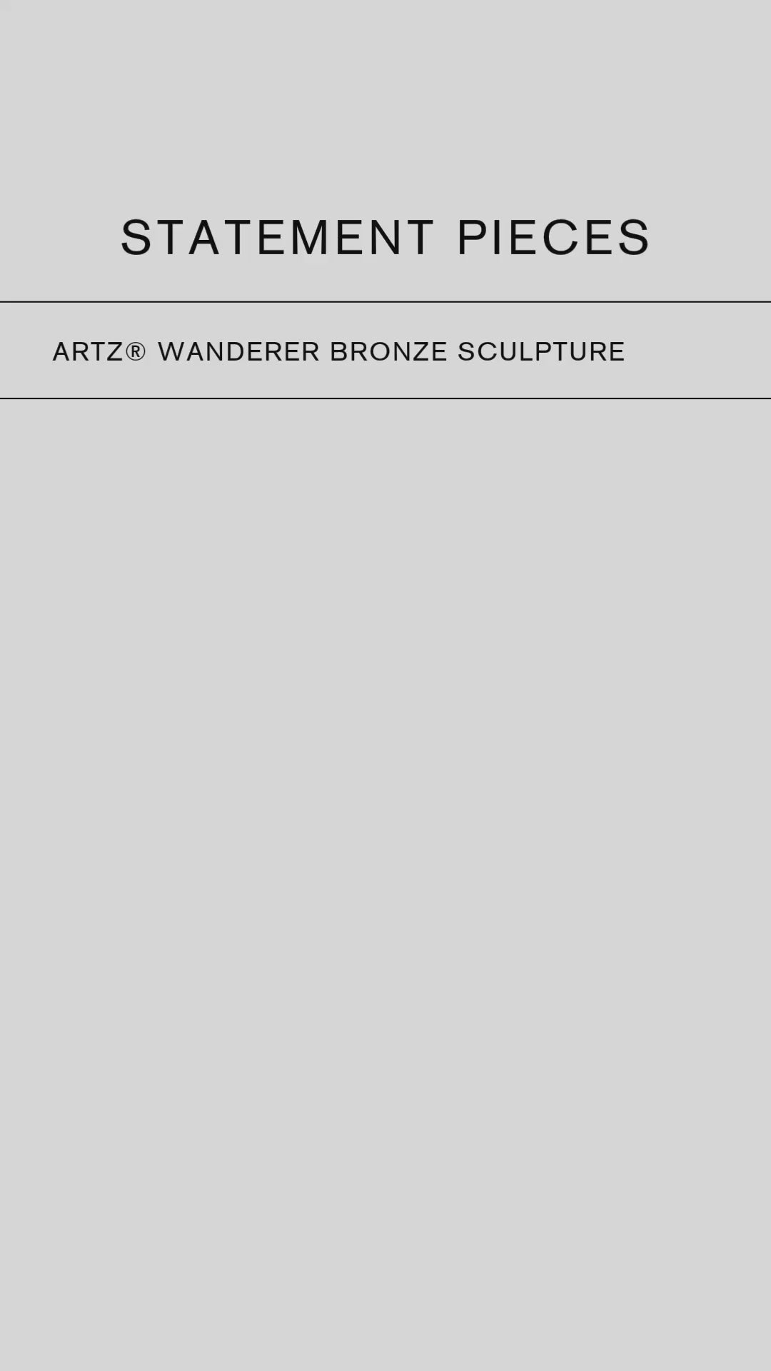 ArtZ® Wanderer Bronze Sculpture Bronze Sculpture