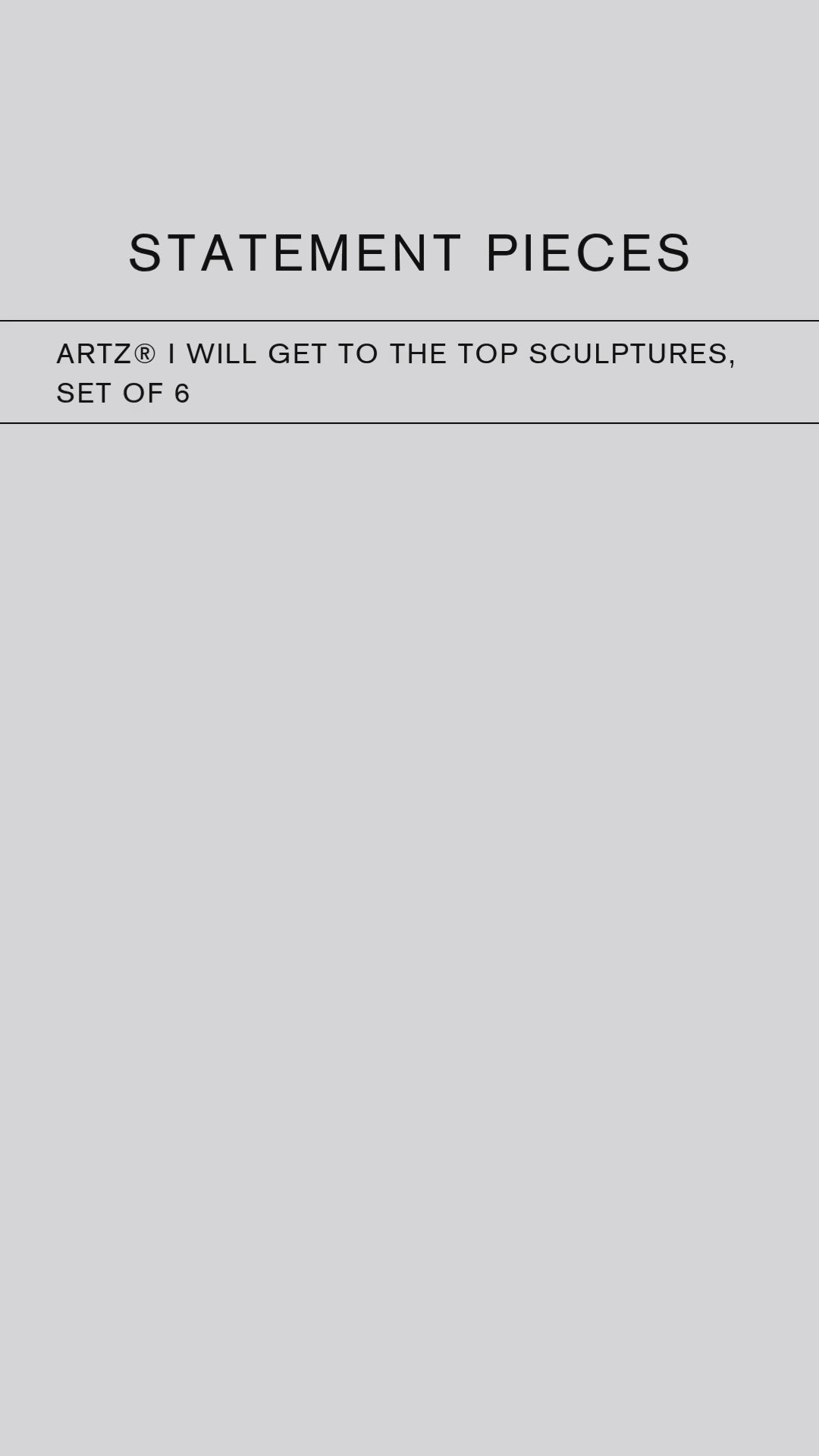 ArtZ® I Will Get To The Top Sculptures, Set of 6 Climbing Sculptures