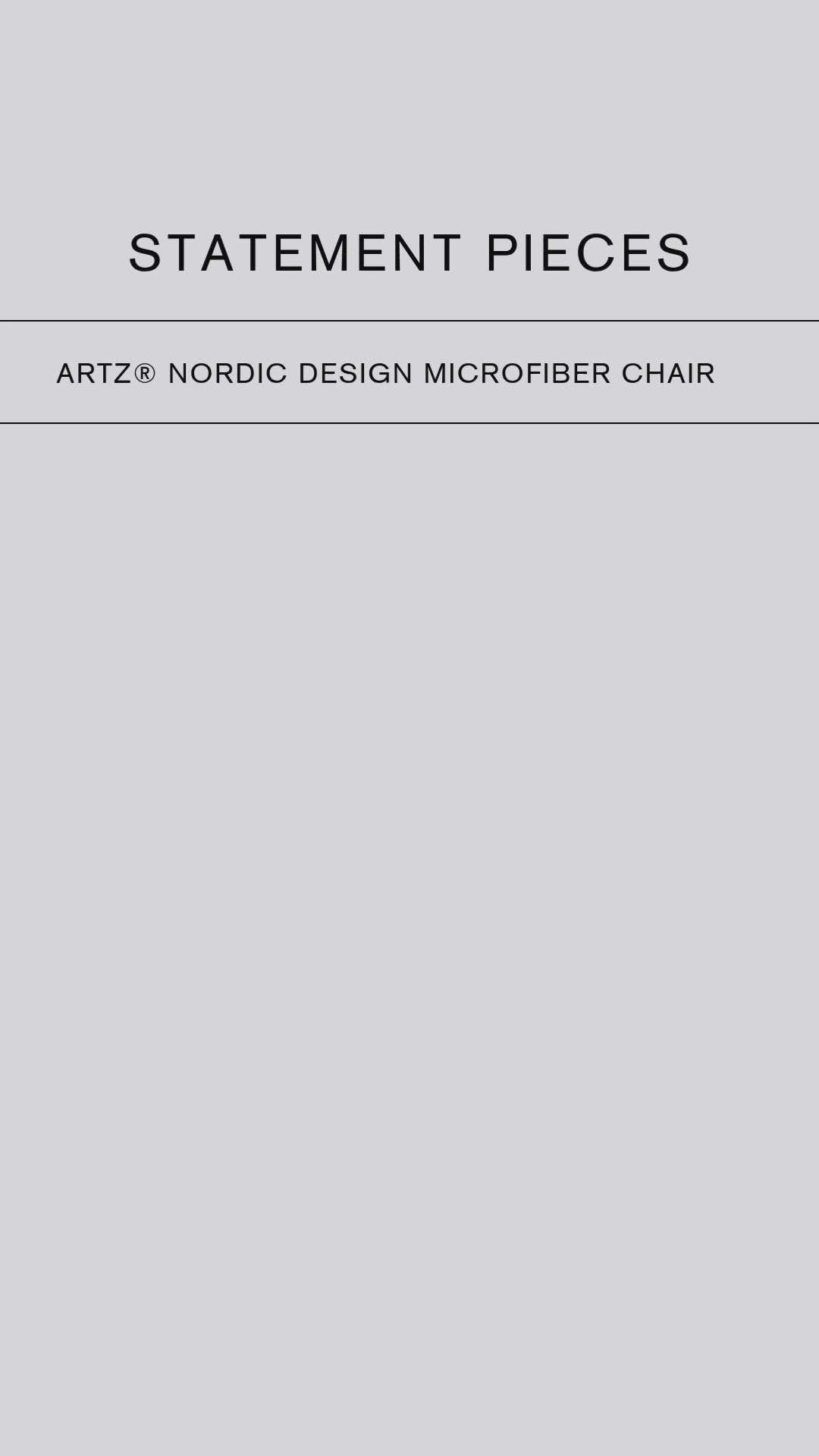 ArtZ® Nordic Design Microfiber Chair Leather Chairs