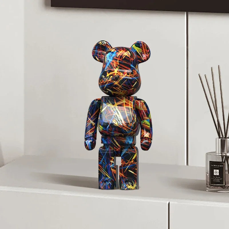 ArtZ® Graffiti Bear Sculpture Bear Sculpture Nordic