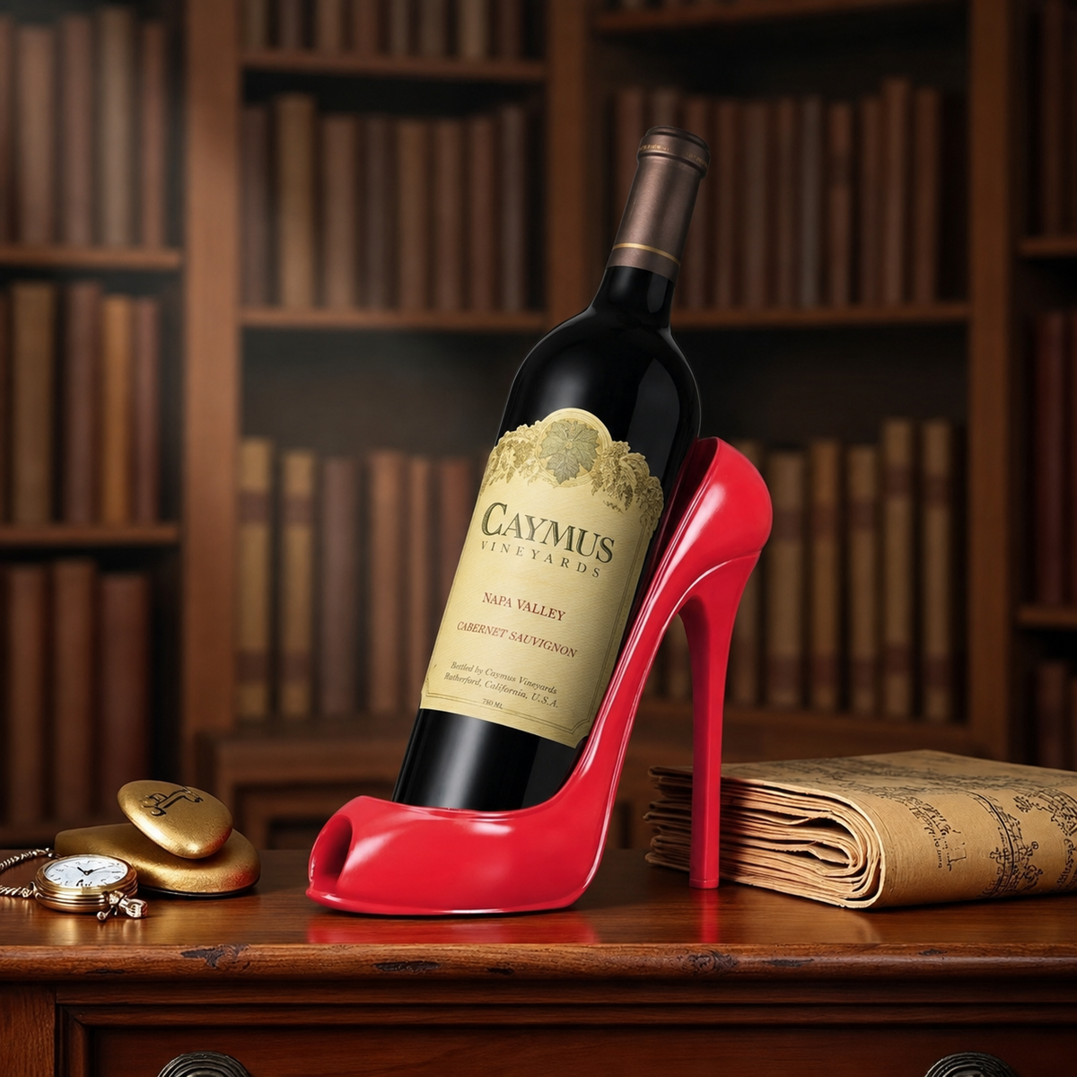 ArtZ® Tipsy Heel Wine Rack Wine Racks Red