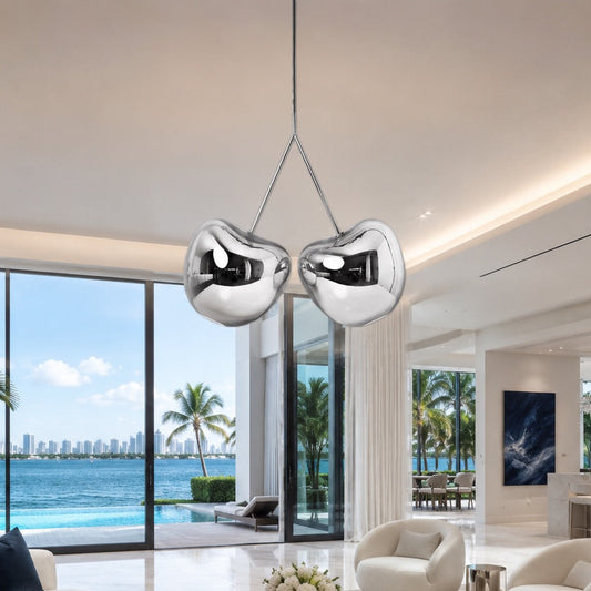 ArtZ® Orchard Royale Cherry Pendant Light Cherry Pendant Light Silver