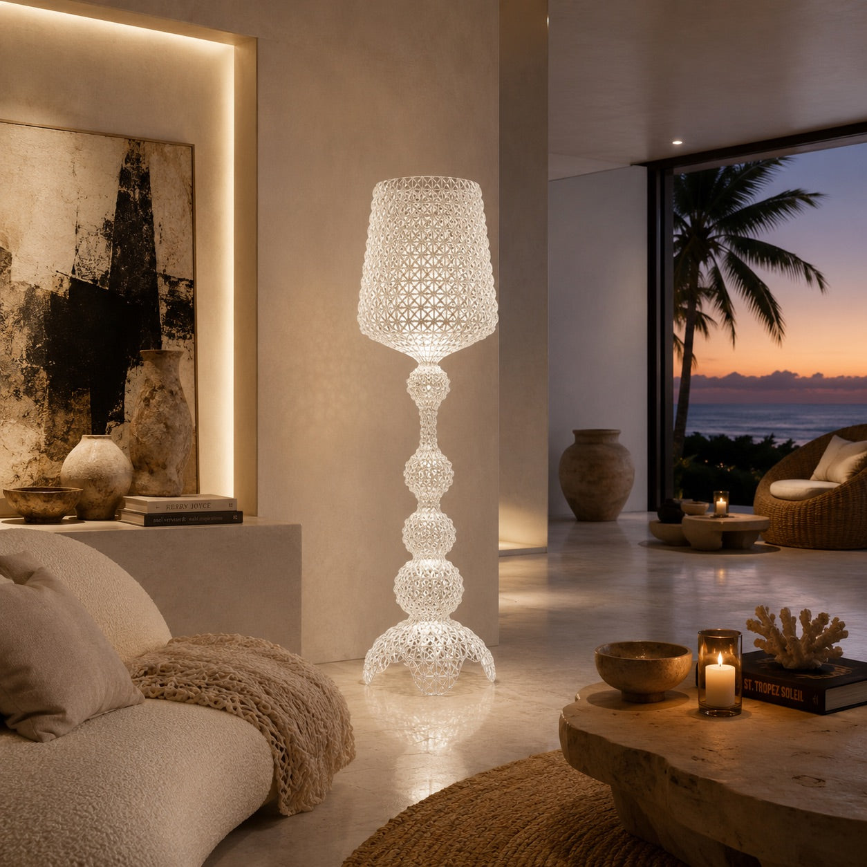 ArtZ® Elysian Filigree Floor and Table Lamps