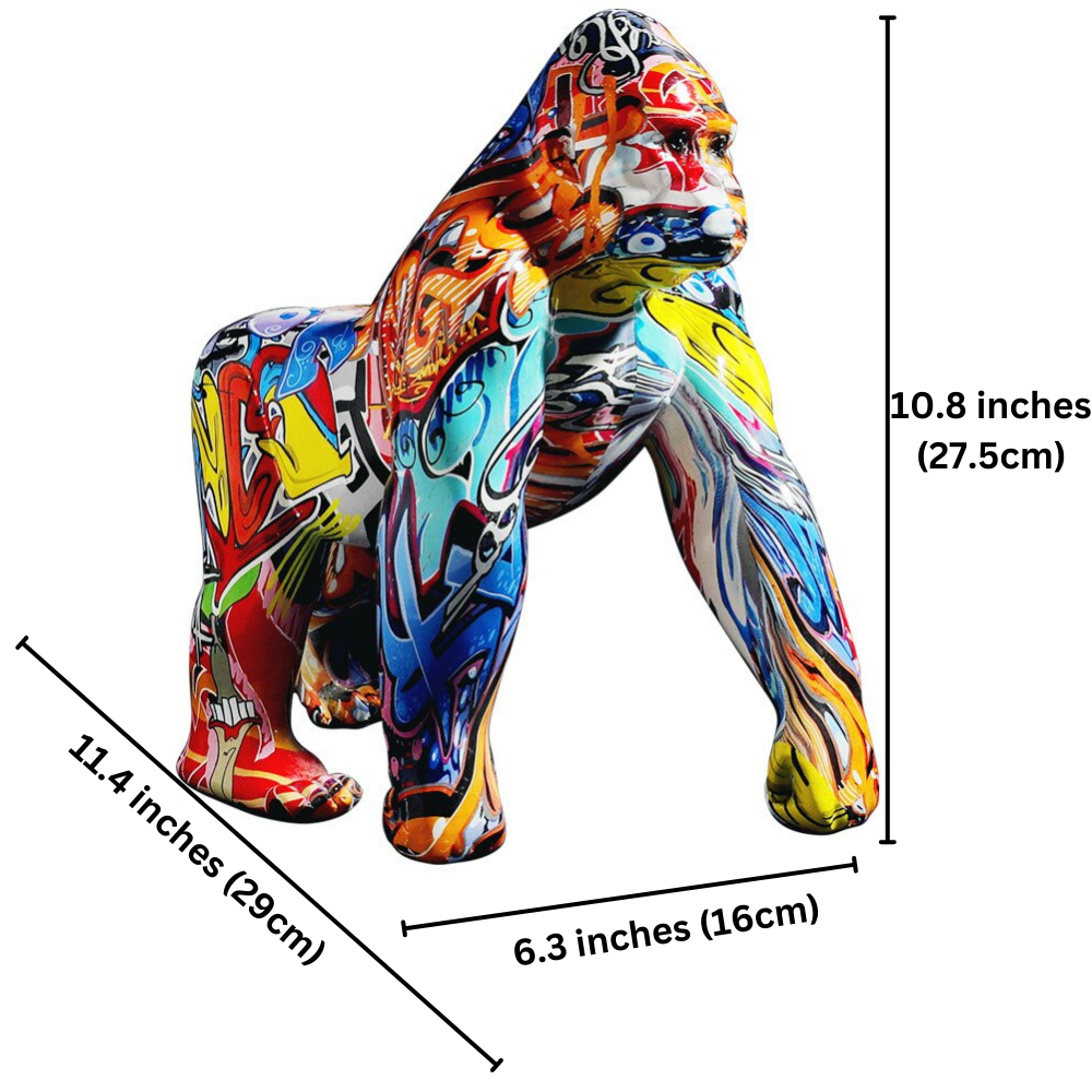 ArtZ® Gorilla Nordic Painted Statue – ArtZMiami ArtZ® Gorilla Nordic Painted Statue – ArtZMiami