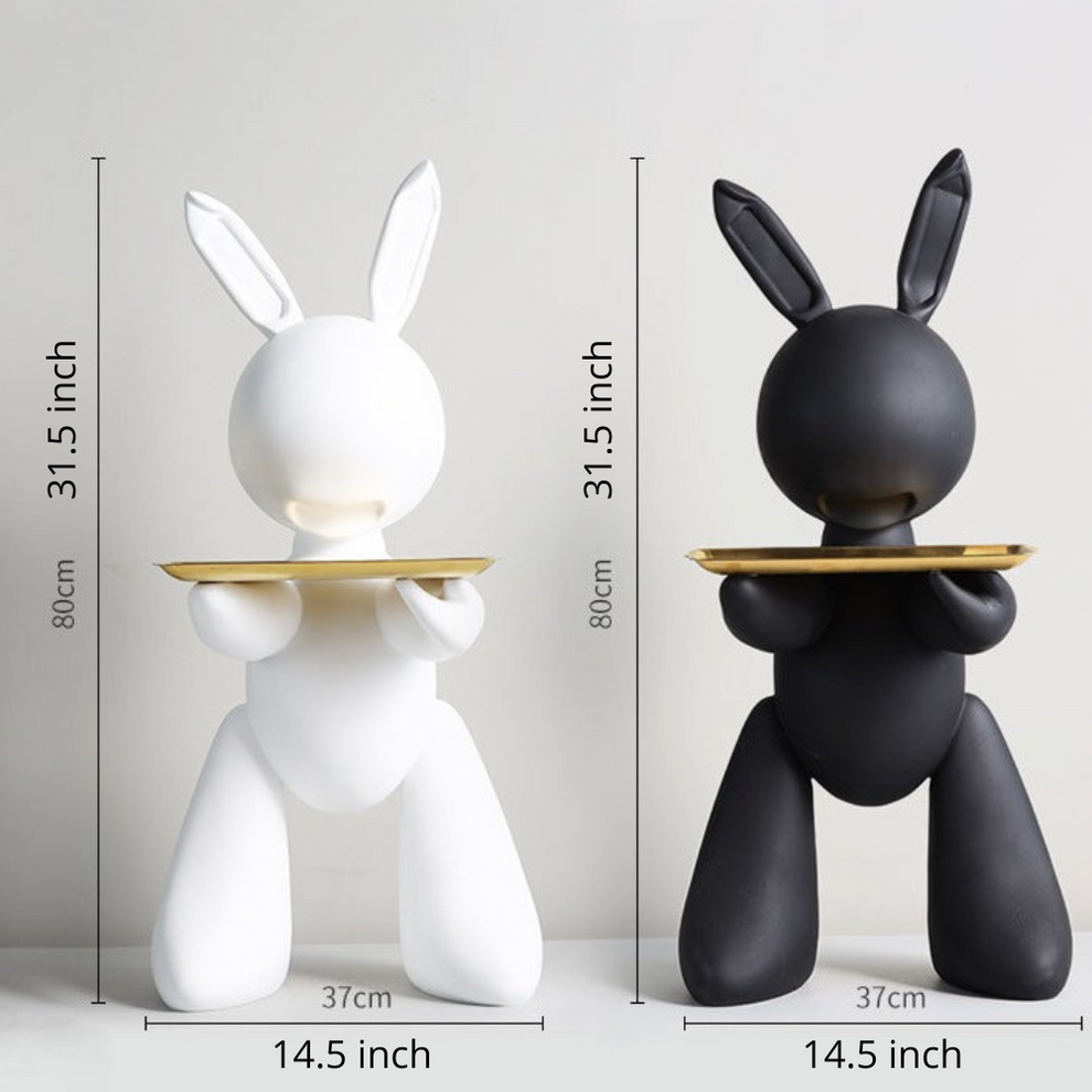 Enesco Allen Designs Bunny Desk Clock - I'm All Ears 7.09 Inch Hand-Painted