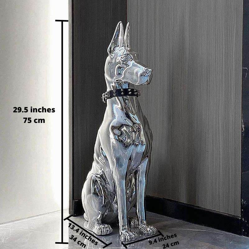 ArtZ® Electroplated Doberman Dog Statue - Splentify